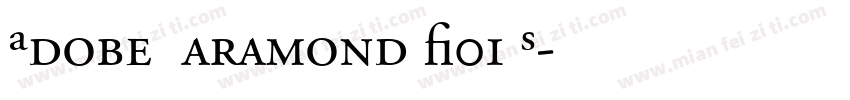 Adobe Garamond W01 S字体转换